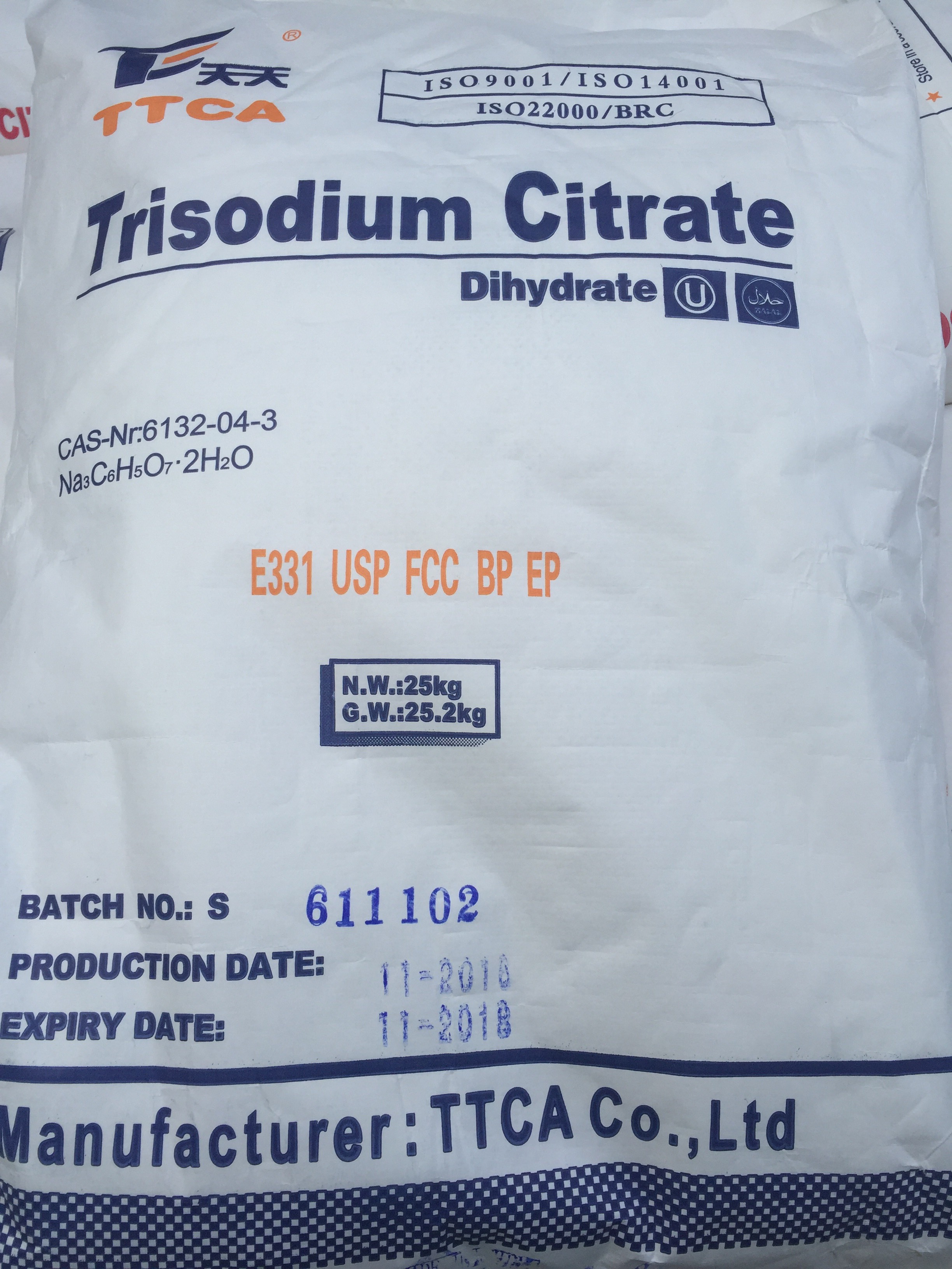 Sodium Citrate - TTCA China
